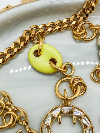 Charm grain de café jaune