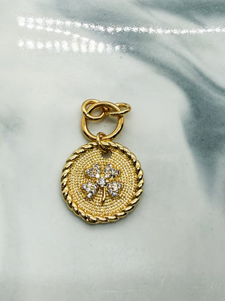 Charm médaille trèfle