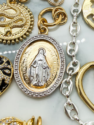 Charm médaille Madone