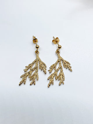 Boucles d’oreilles corail