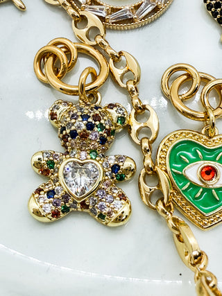 Charm ourson multicolore