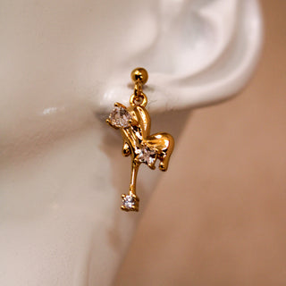 Boucles d’oreilles coeur coulant