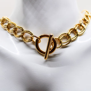 Collier Double Maille Dorée