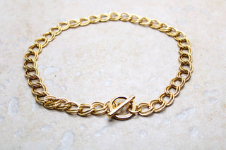 Collier Double Maille Dorée