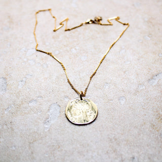 Collier Pièce de Monnaie Antique