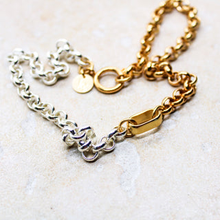 Collier Chaîne Gold and Silver