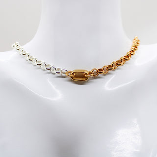 Collier Chaîne Gold and Silver