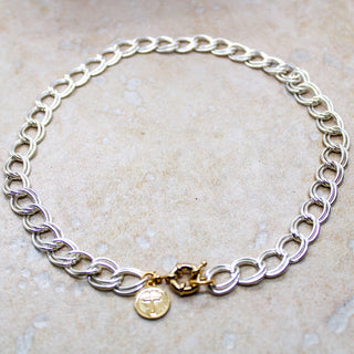Collier Croix Grosse Chaîne Gold and Silver