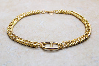 Collier Chaîne Gourmette Marin