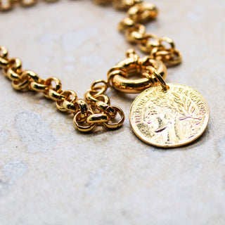 Collier Pièce de Monnaie Française
