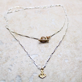 Collier Double Tour Ancre