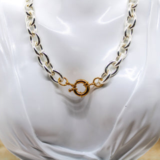 Collier Grosse Chaîne Force Argenté