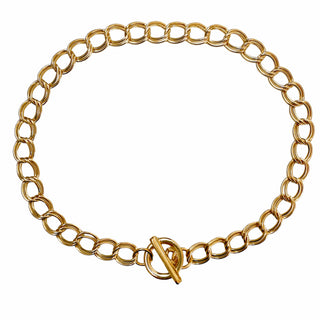 Collier Double Maille Dorée