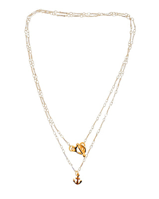 Collier Double Tour Ancre