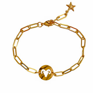Bracelet Ajustable Zodiaque Doré